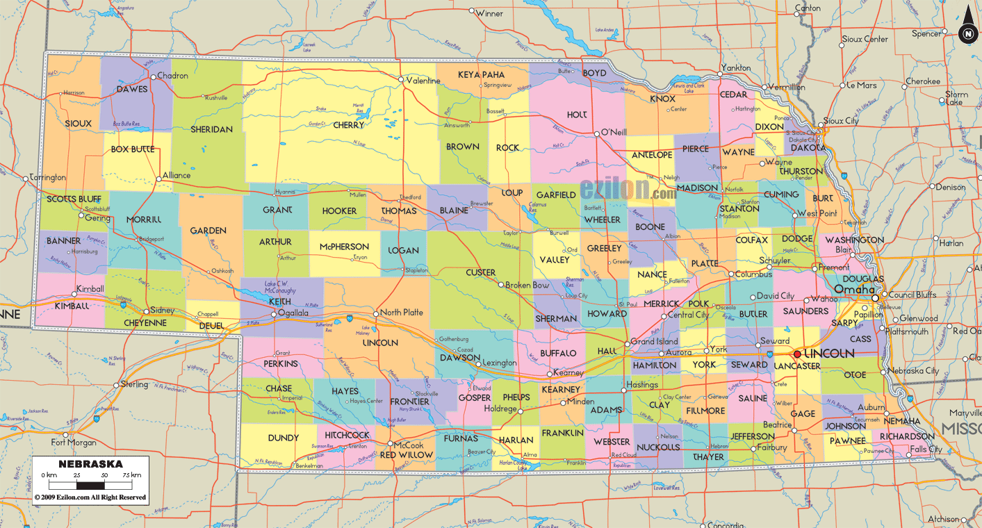 nebraska-county-map
