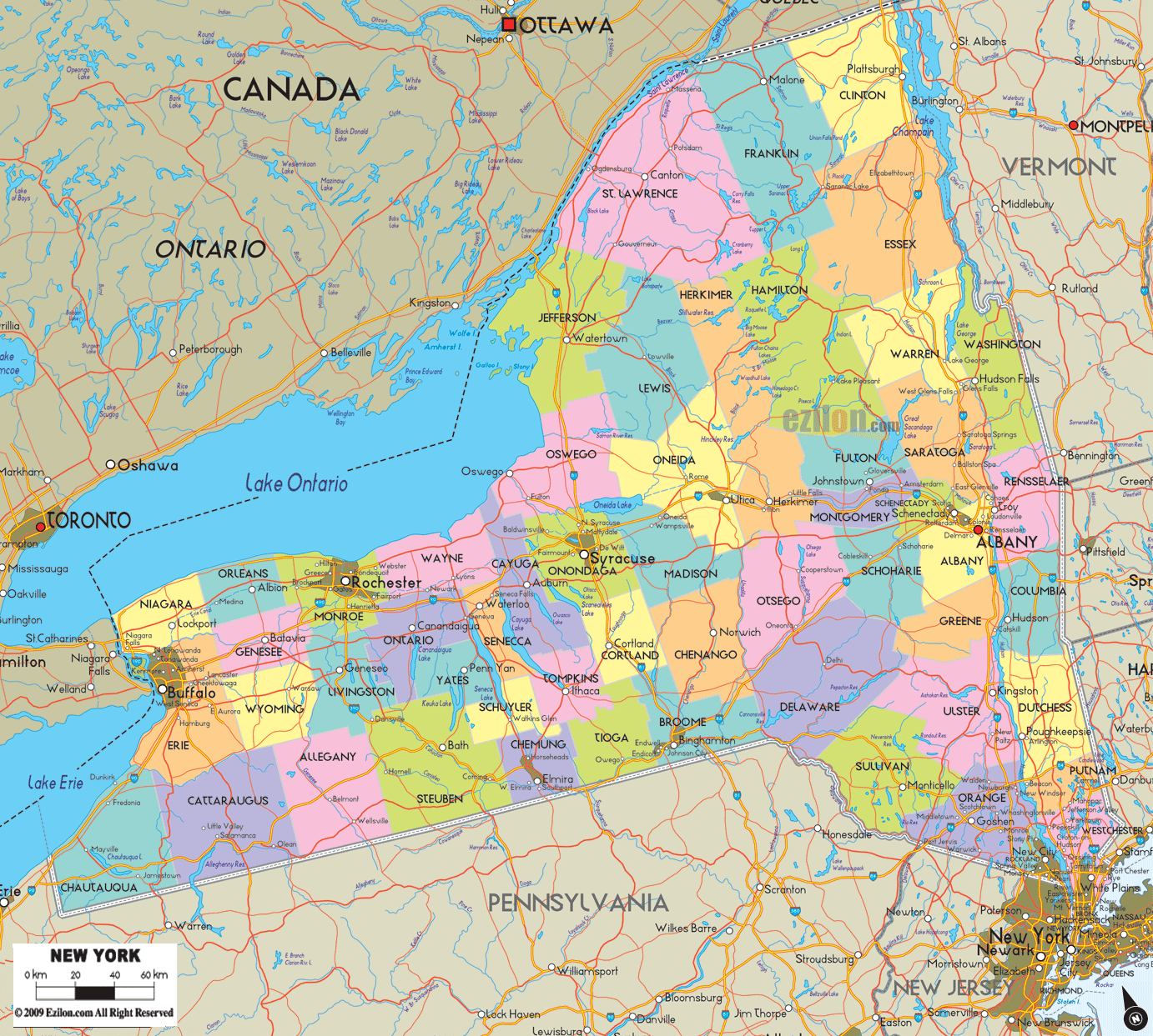 new-york-county-map