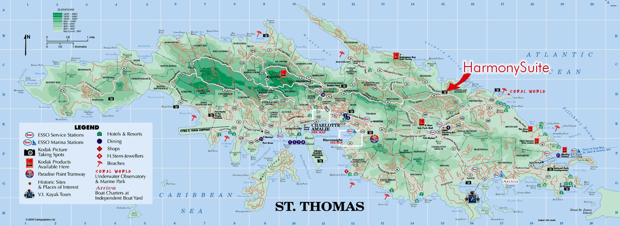 st. thomas map